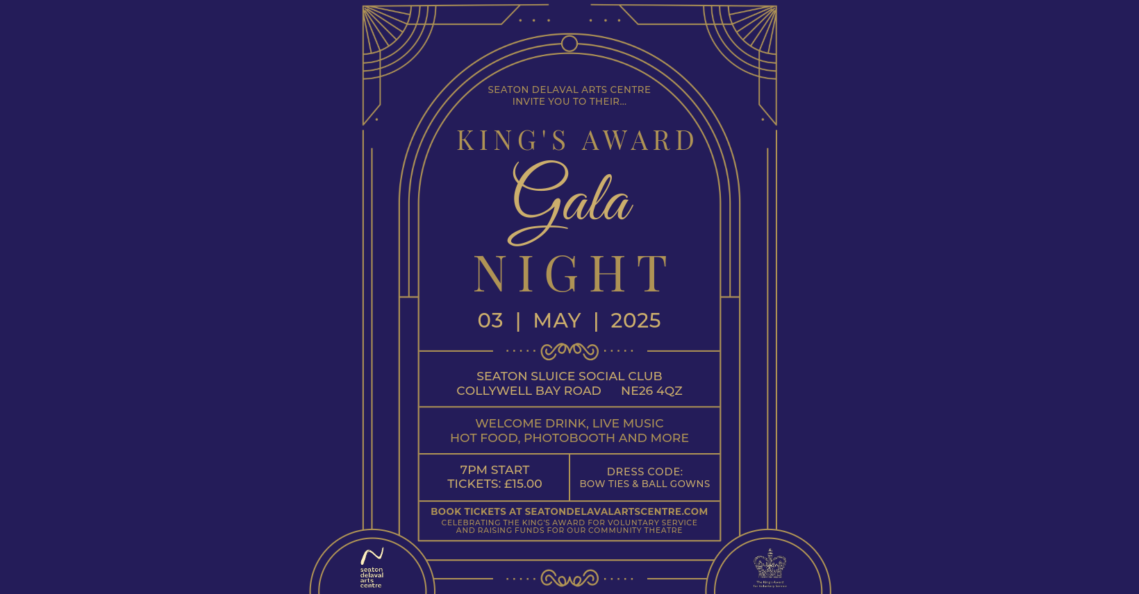King's Award Gala Night  Seaton Delaval Arts Centre